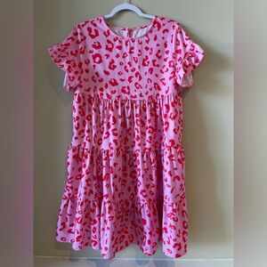 Fun summer flutter short sleeve mini dress